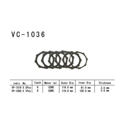 Sada spojkových lamel Cr-F 230 F